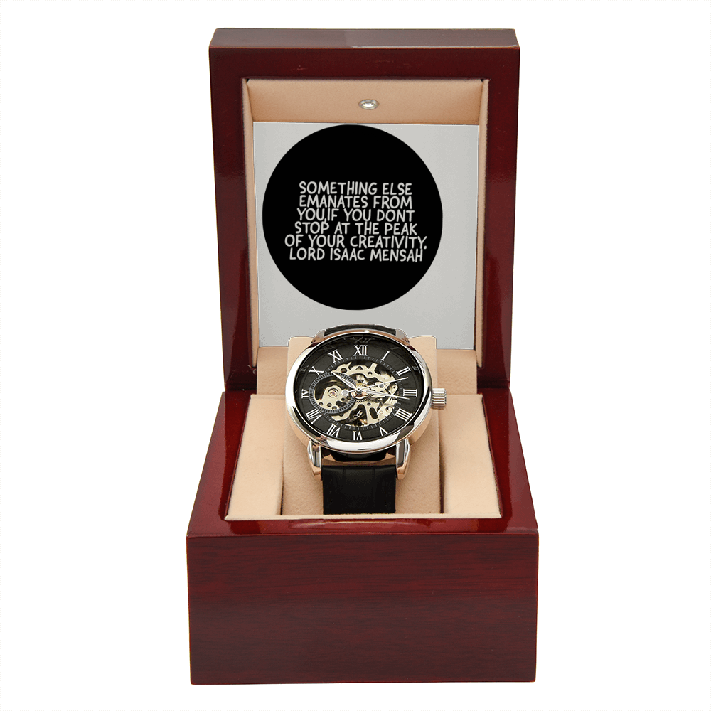 IKE MENS QUOTE OPENWORK MEN'S WATCH