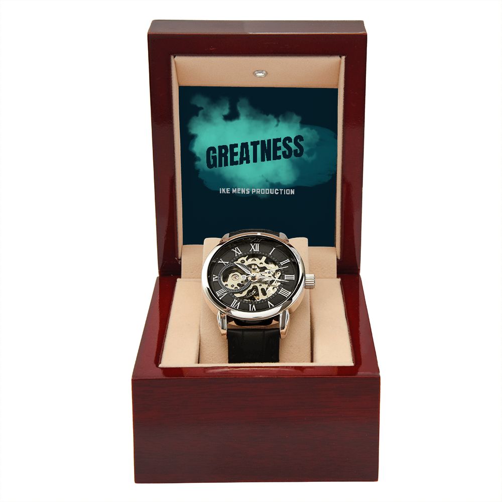 GREATNESS  MEN'S OPENWORK WATCH
