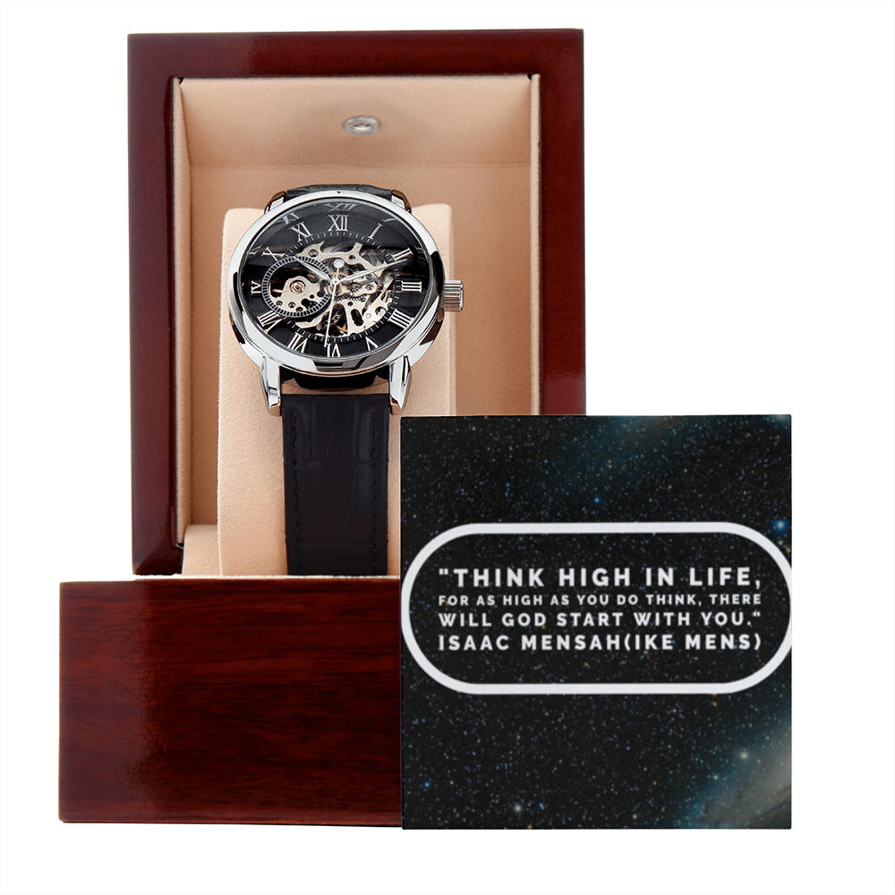 IKE MENS QUOTE OPEN WORK MEN"S WATCH
