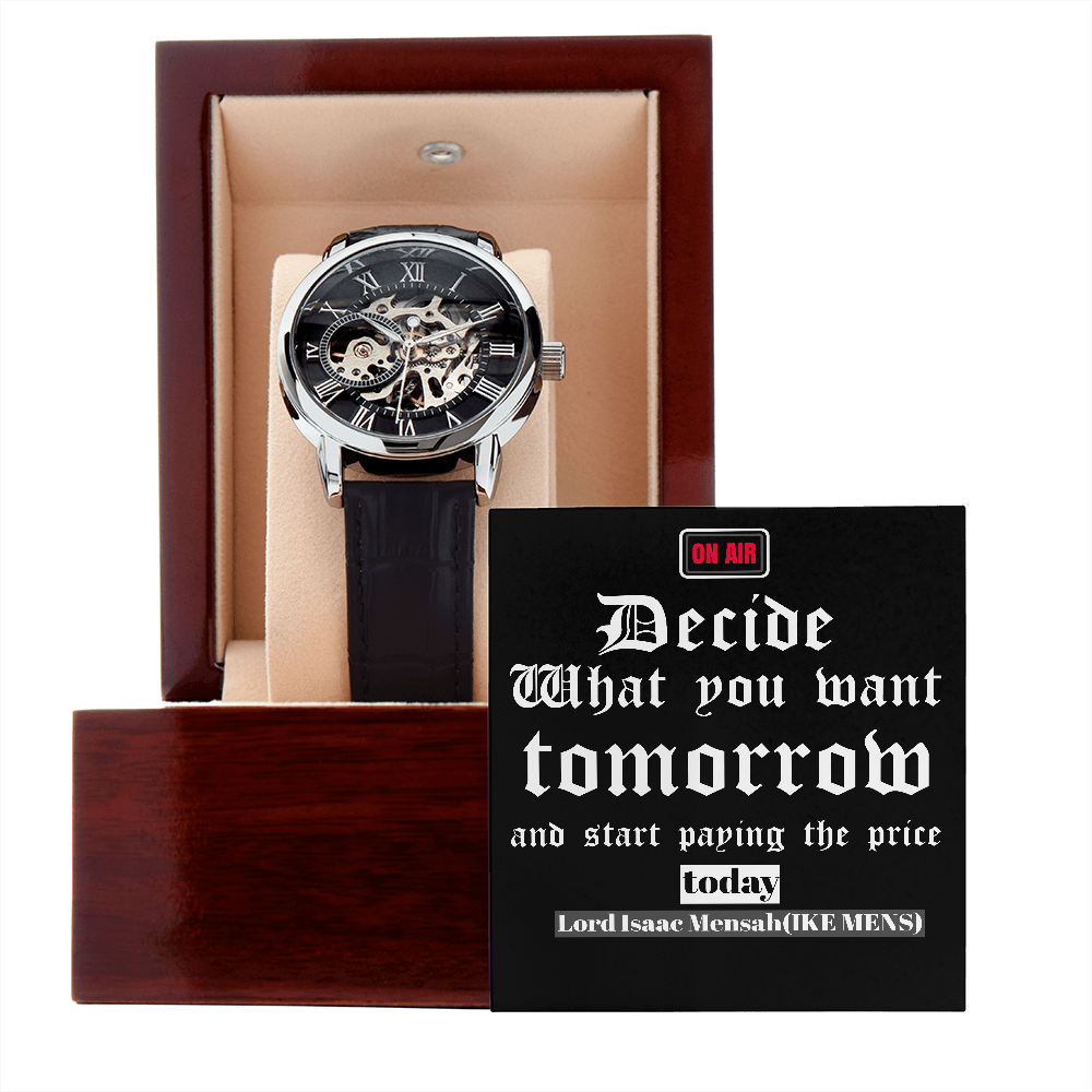 IKE MENS QUOTE OPENWORK WATCH