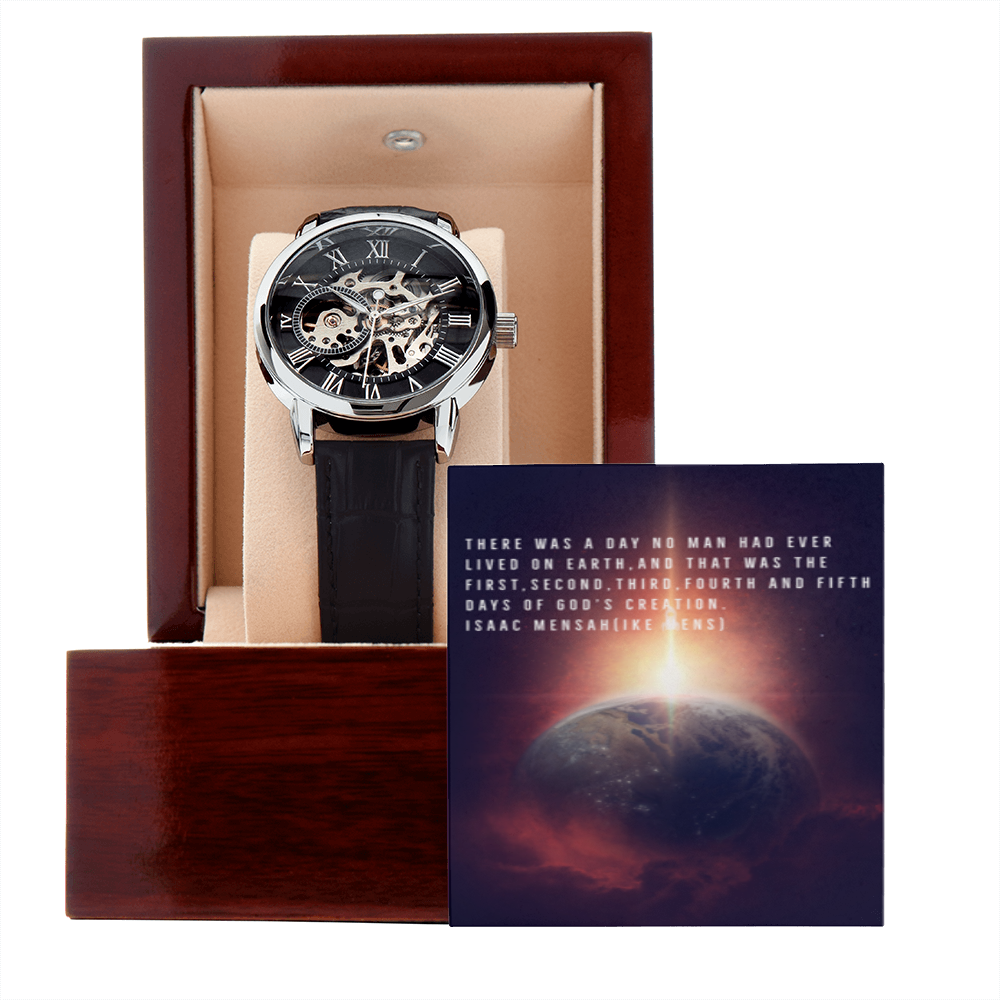 IKE MENS QUOTE OPENWORK MEN'S WATCH