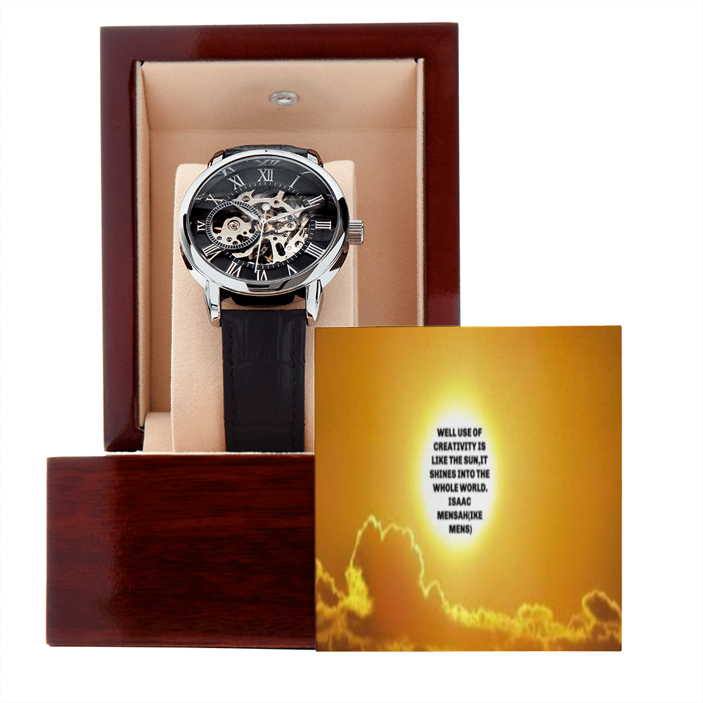 IKE MENS QUOTE OPENWORK MEN'S WATCH