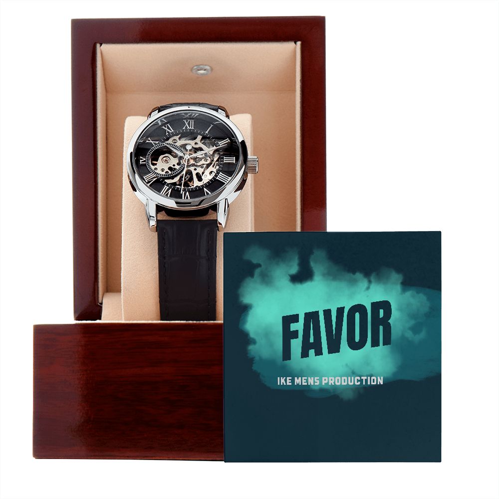 FAVOR MEN'S OPENWORK WATCH