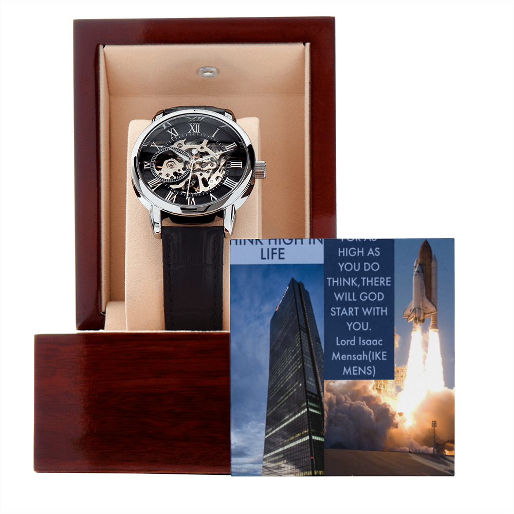 IKE MENS QUOTE OPENWORK WATCH