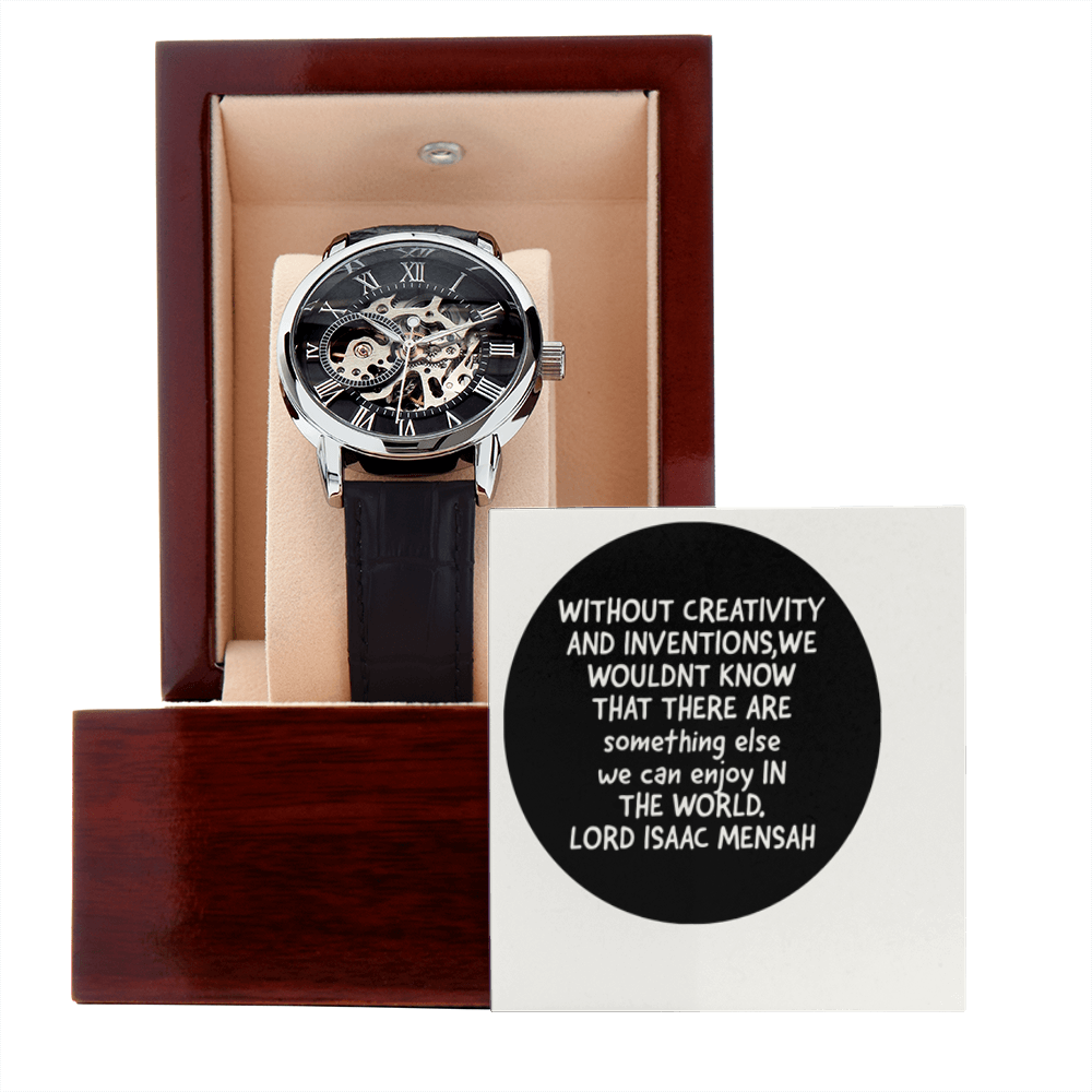 IKE MENS QUOTE OPENWORK MEN'S WATCH