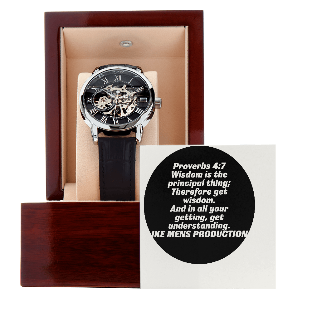 PROVERBS OPENWORK MEN'S WATCH