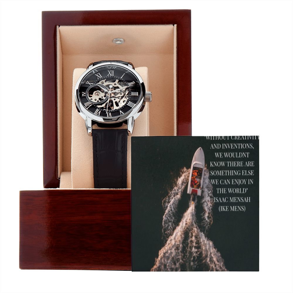 IKE MENS QUOTE OPENWORK MEN'S WATCH