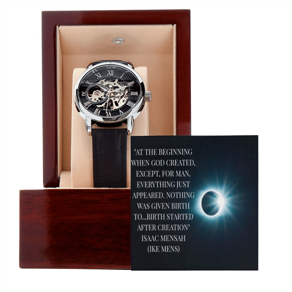 IKE MENS QUOTE OPENWORK MEN'S WATCH
