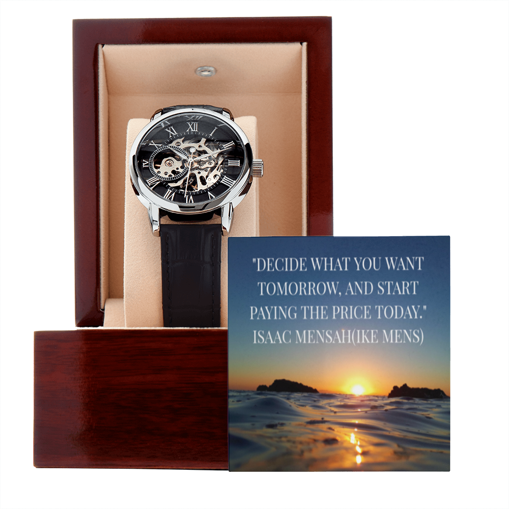IKE MENS QUOTE OPENWORK MEN'S WATCH
