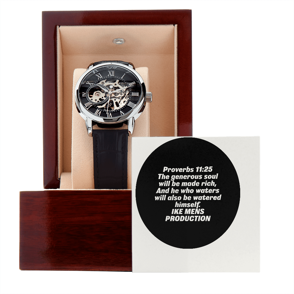 PROVERBS OPENWORK MEN'S WATCH