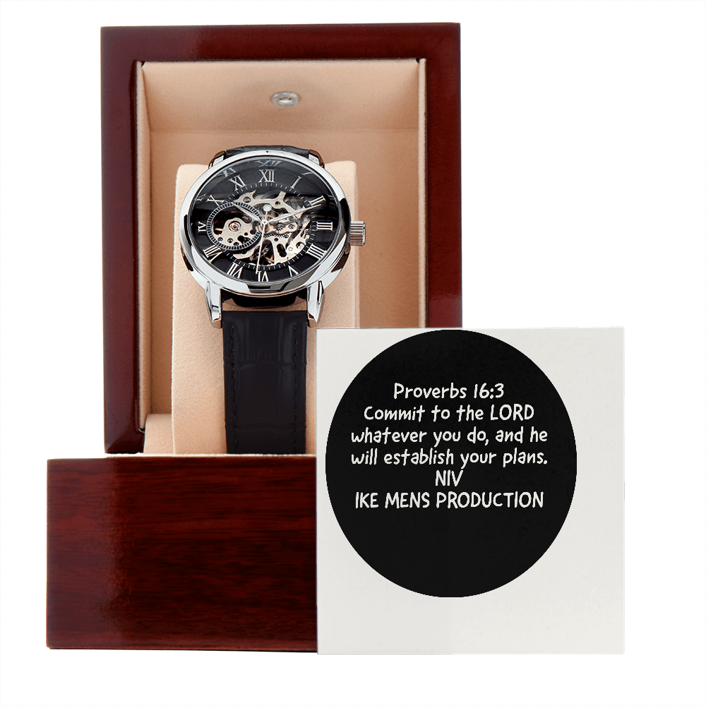 PROVERBS OPENWORK MEN'S WATCH