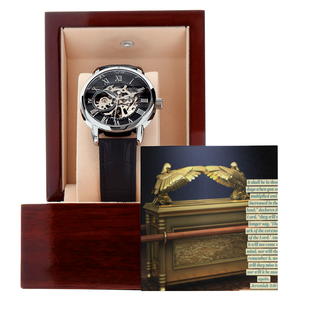 ARK OF THE COVENANT MENS OPENWORK WATCH