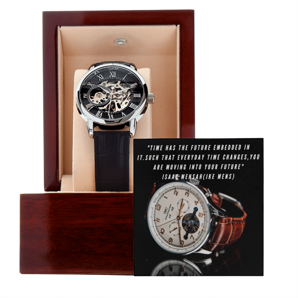 IKE MENS QUOTE OPENWORK MEN'S WATCH