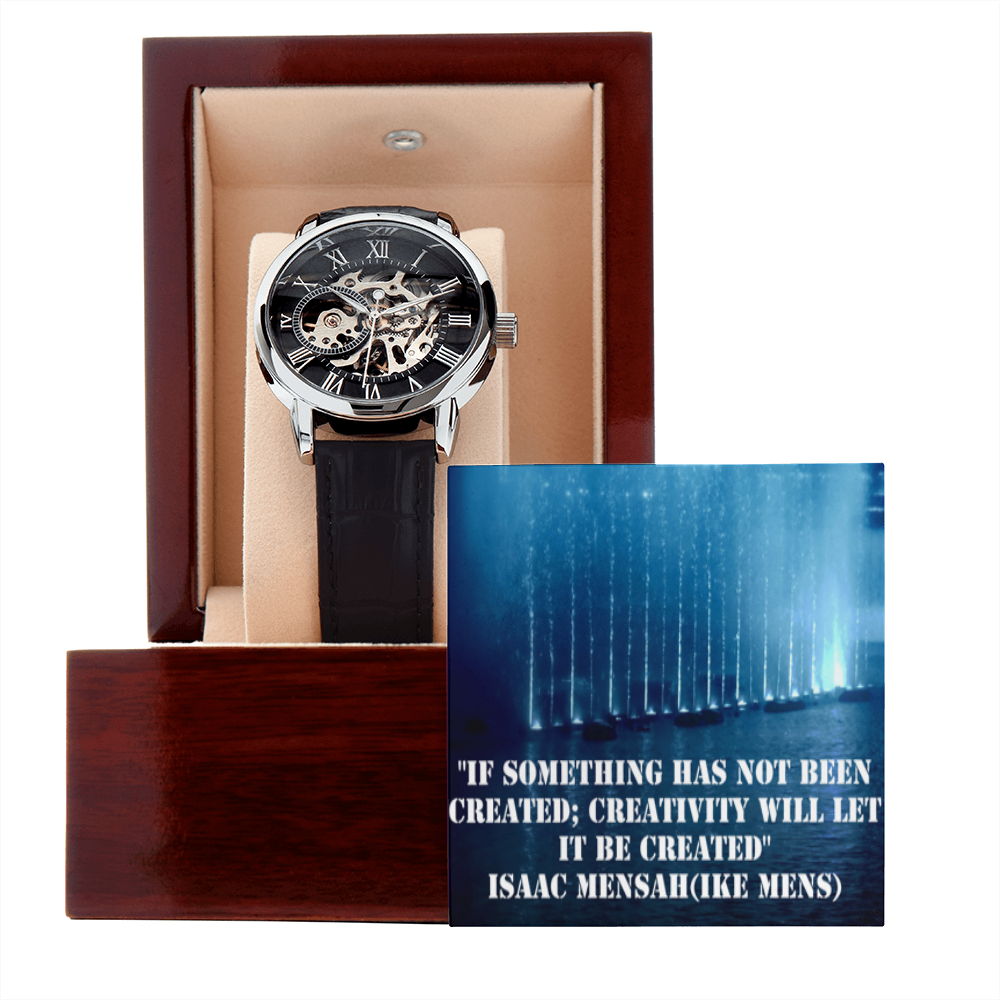 IKE MENS QUOTE OPENWORK MEN'S WATCH