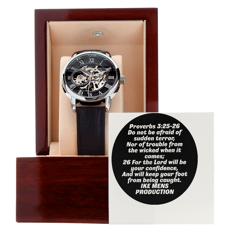PROVERBS OPENWORK MEN'S WATCH