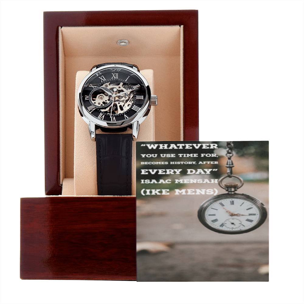 IKE MENS QUOTE OPENWORK MEN'S WATCH