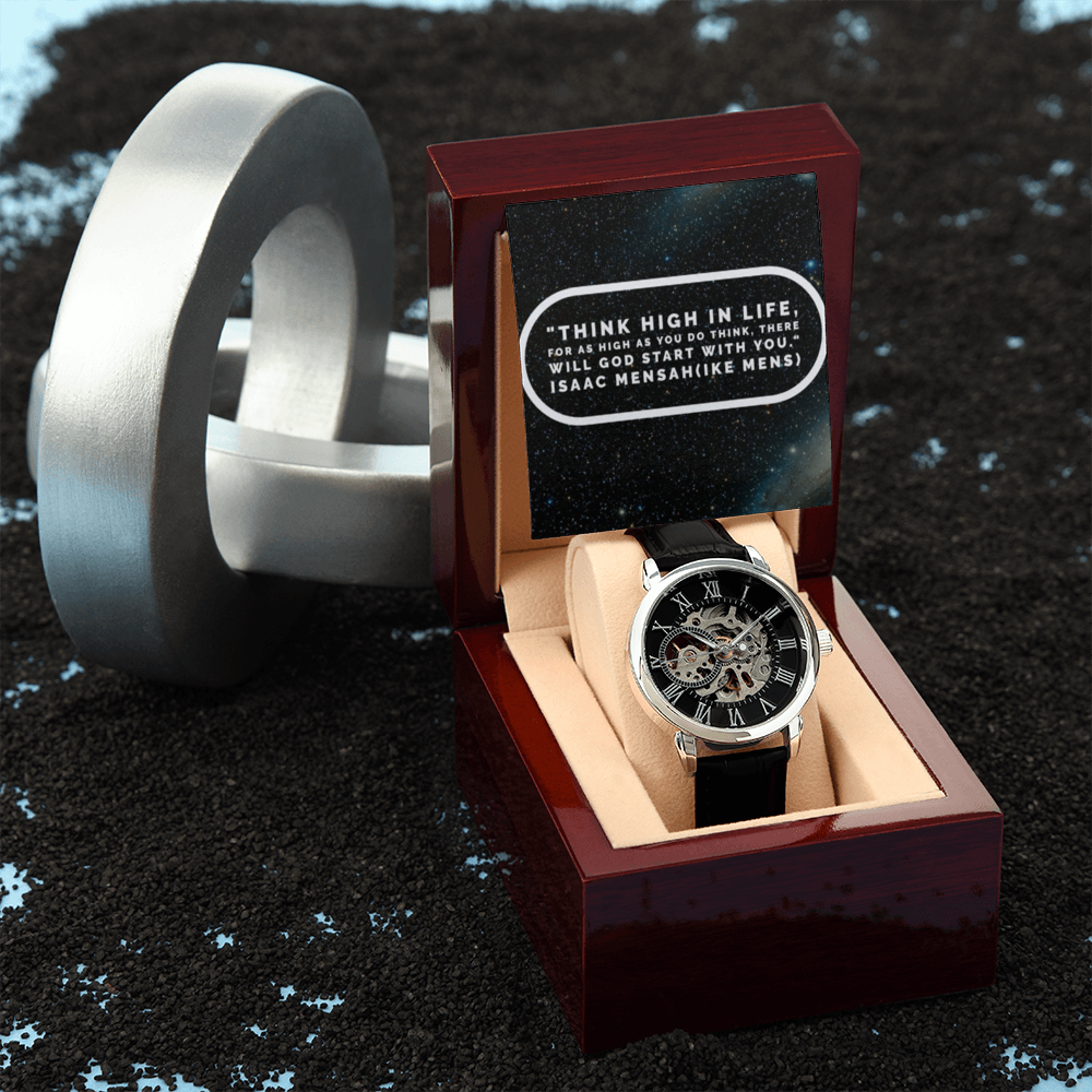 IKE MENS QUOTE OPEN WORK MEN"S WATCH