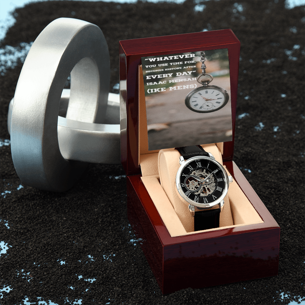 IKE MENS QUOTE OPENWORK MEN'S WATCH