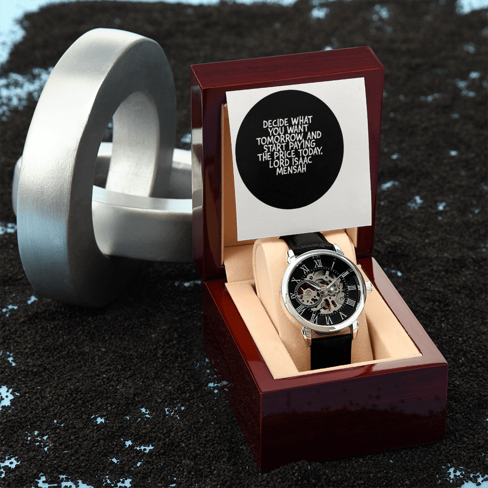 IKE MENS QUOTE OPENWORK MEN'S WATCH