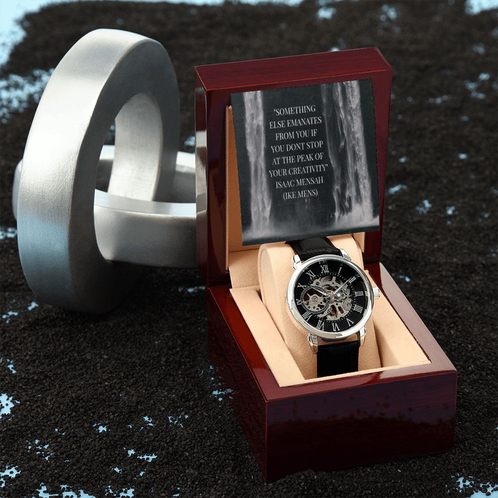 IKE MENS QUOTE OPENWORK MEN'S WATCH