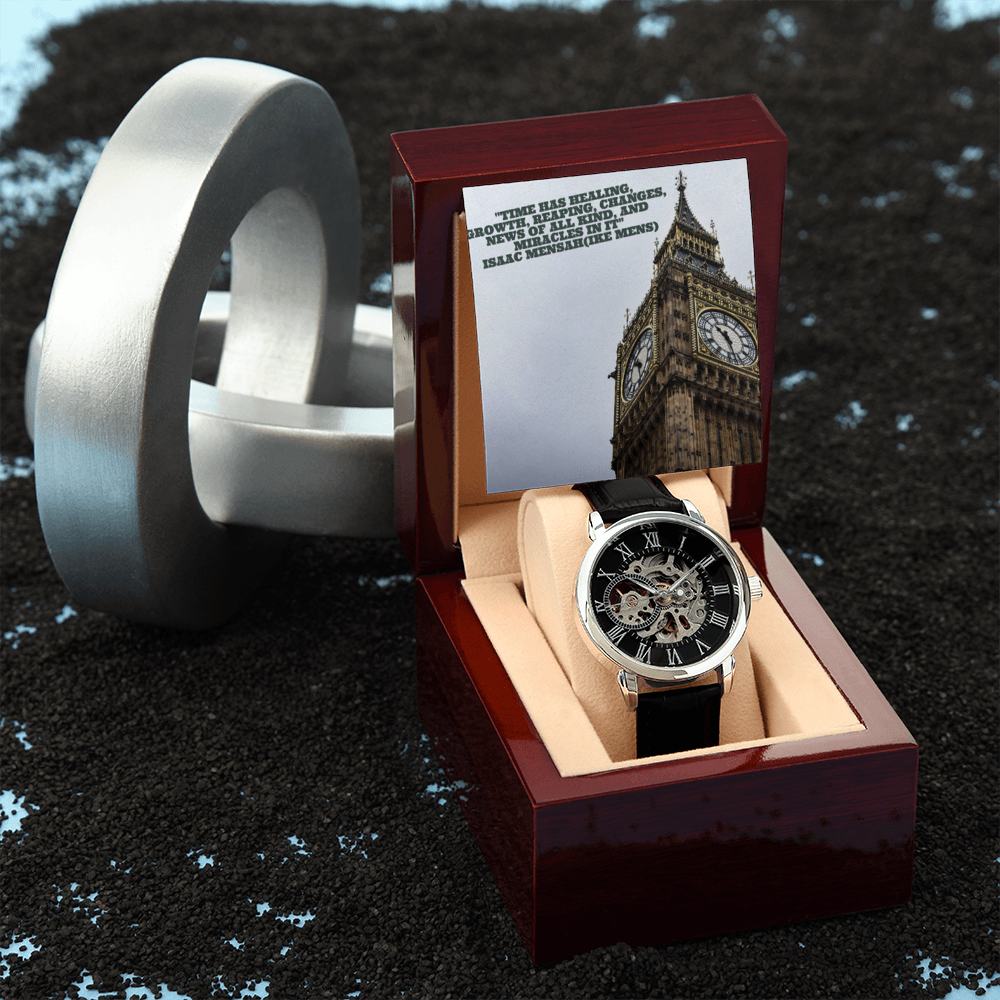 IKE MENS QUOTE OPENWORK MEN'S WATCH