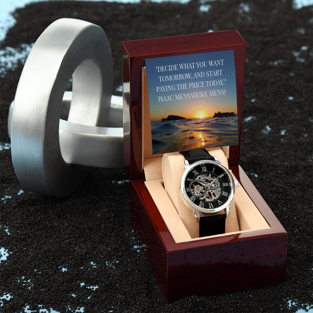 IKE MENS QUOTE OPENWORK MEN'S WATCH