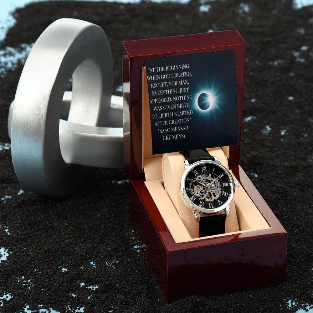 IKE MENS QUOTE OPENWORK MEN'S WATCH