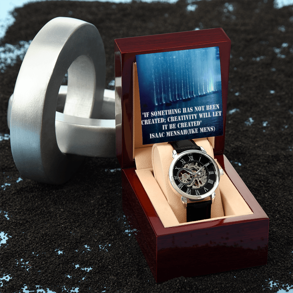 IKE MENS QUOTE OPENWORK MEN'S WATCH