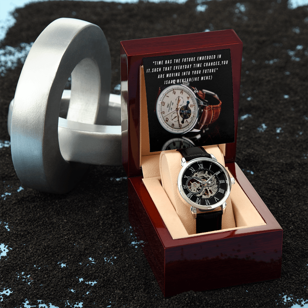 IKE MENS QUOTE OPENWORK MEN'S WATCH