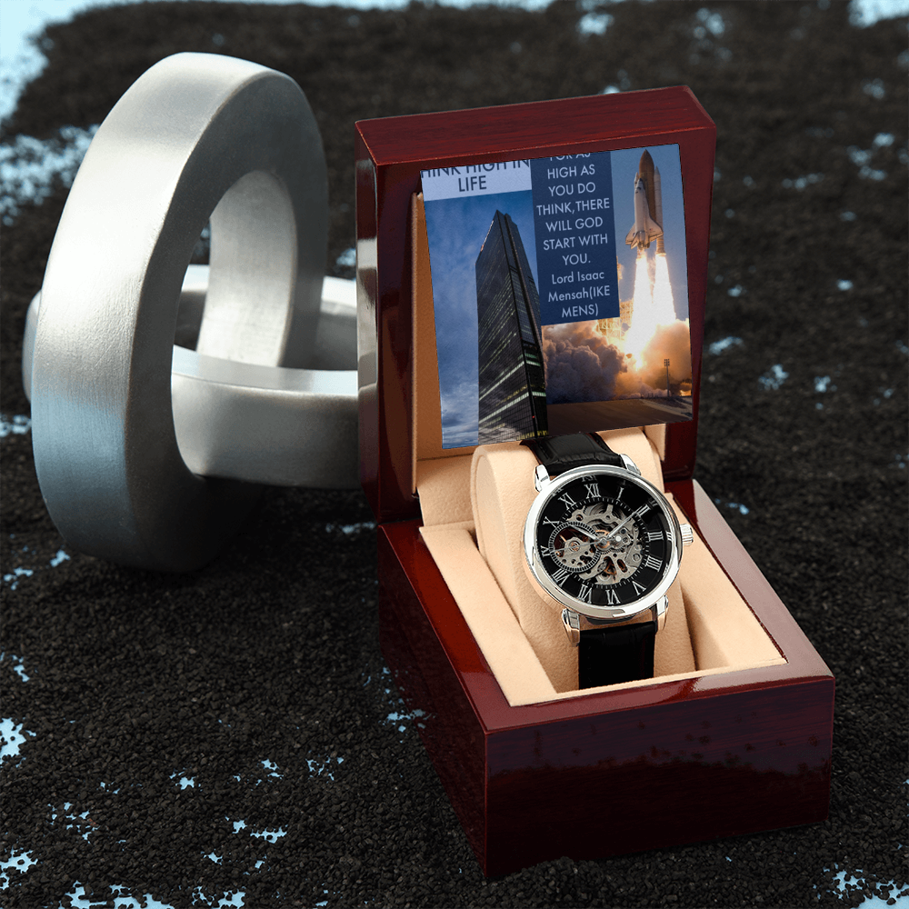 IKE MENS QUOTE OPENWORK WATCH