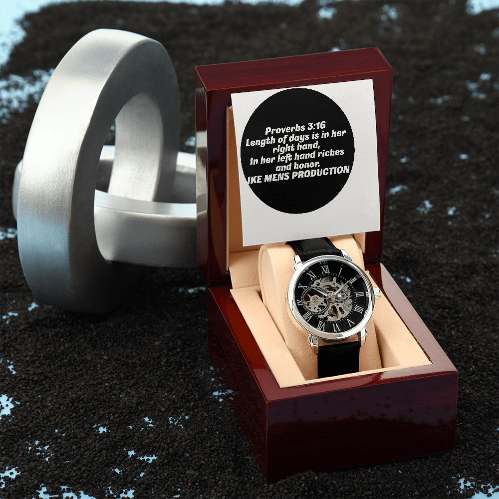 PROVERBS OPENWORK MEN'S WATCH