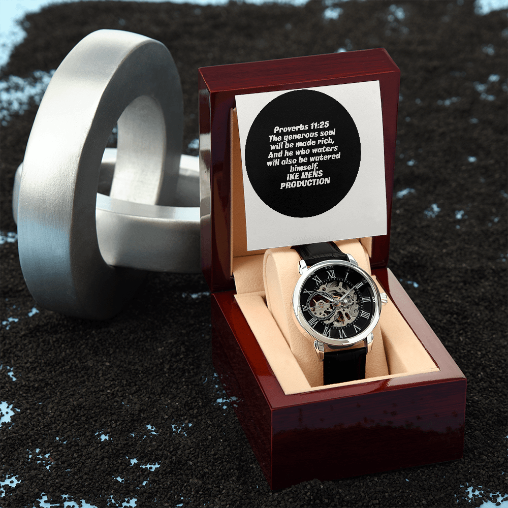 PROVERBS OPENWORK MEN'S WATCH