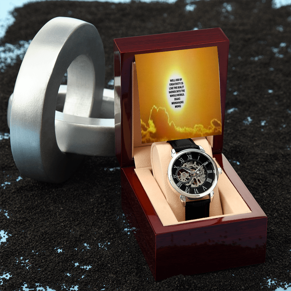 IKE MENS QUOTE OPENWORK MEN'S WATCH