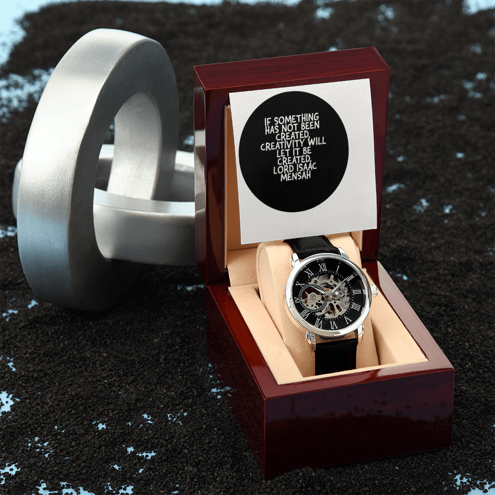 IKE MENS QUOTE OPENWORK MEN'S WATCH
