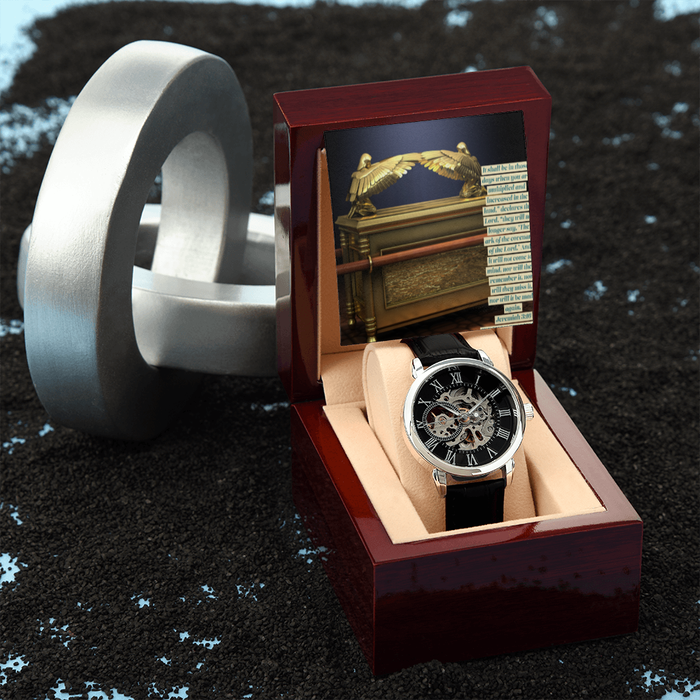 ARK OF THE COVENANT MENS OPENWORK WATCH