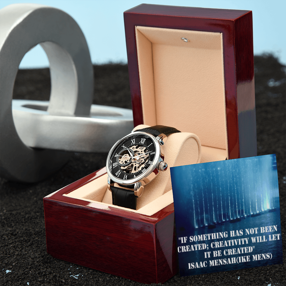 IKE MENS QUOTE OPENWORK MEN'S WATCH