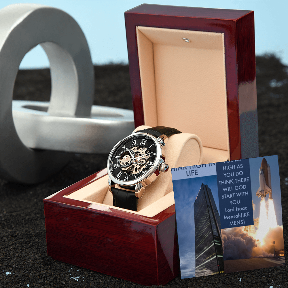 IKE MENS QUOTE OPENWORK WATCH