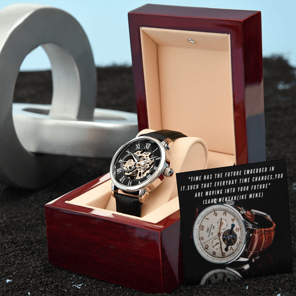 IKE MENS QUOTE OPENWORK MEN'S WATCH