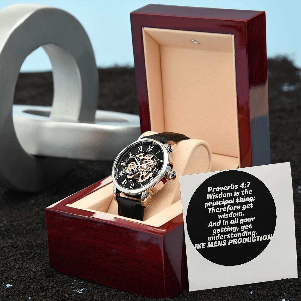 PROVERBS OPENWORK MEN'S WATCH