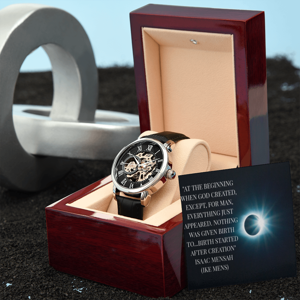 IKE MENS QUOTE OPENWORK MEN'S WATCH