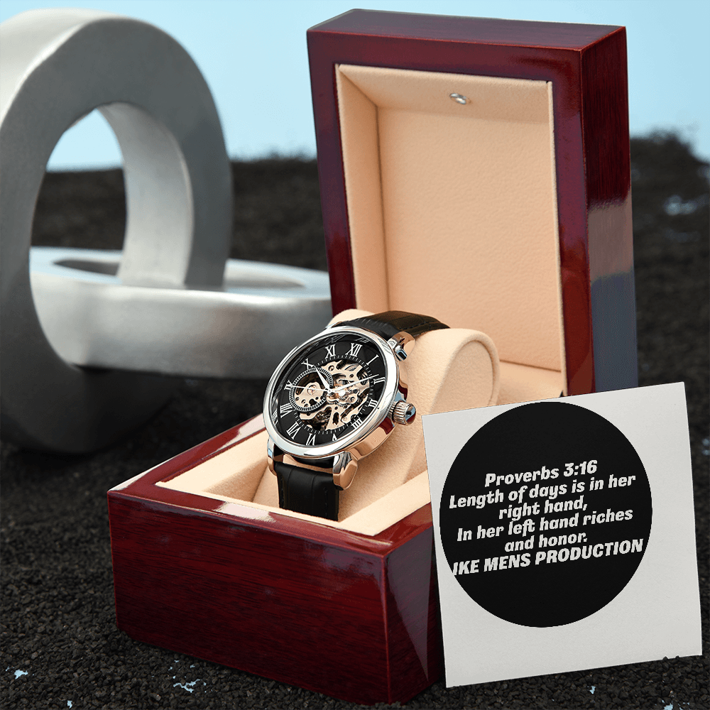 PROVERBS OPENWORK MEN'S WATCH