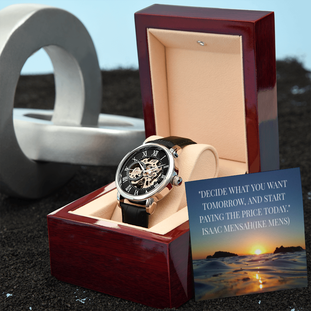 IKE MENS QUOTE OPENWORK MEN'S WATCH