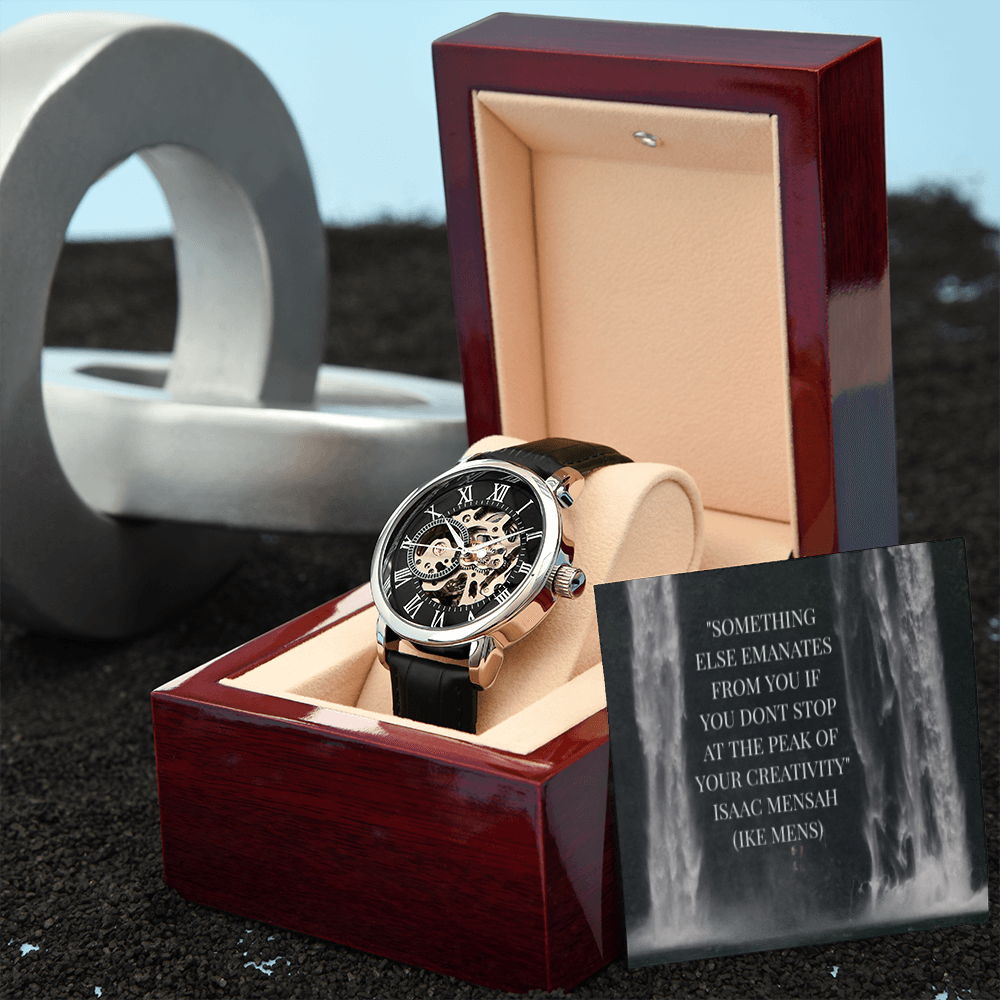 IKE MENS QUOTE OPENWORK MEN'S WATCH