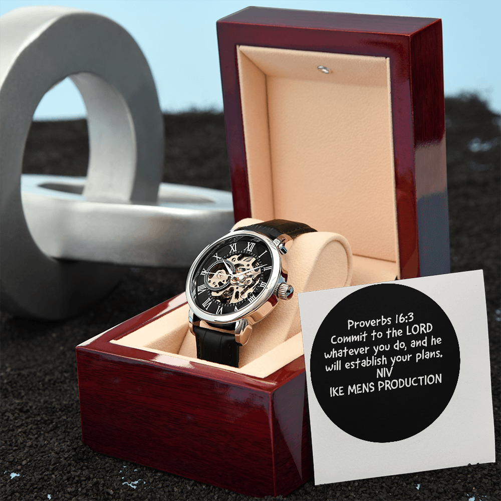 PROVERBS OPENWORK MEN'S WATCH