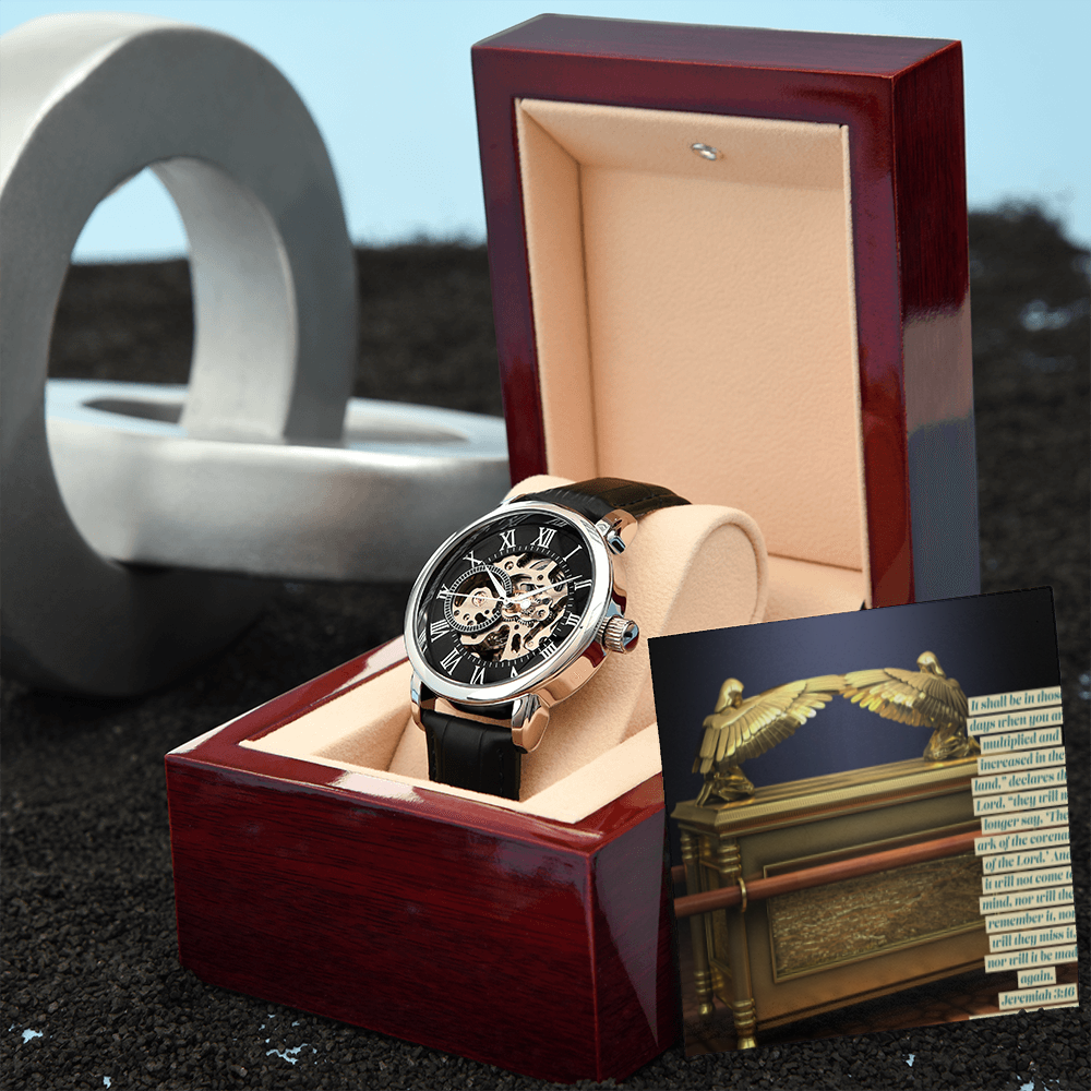 ARK OF THE COVENANT MENS OPENWORK WATCH