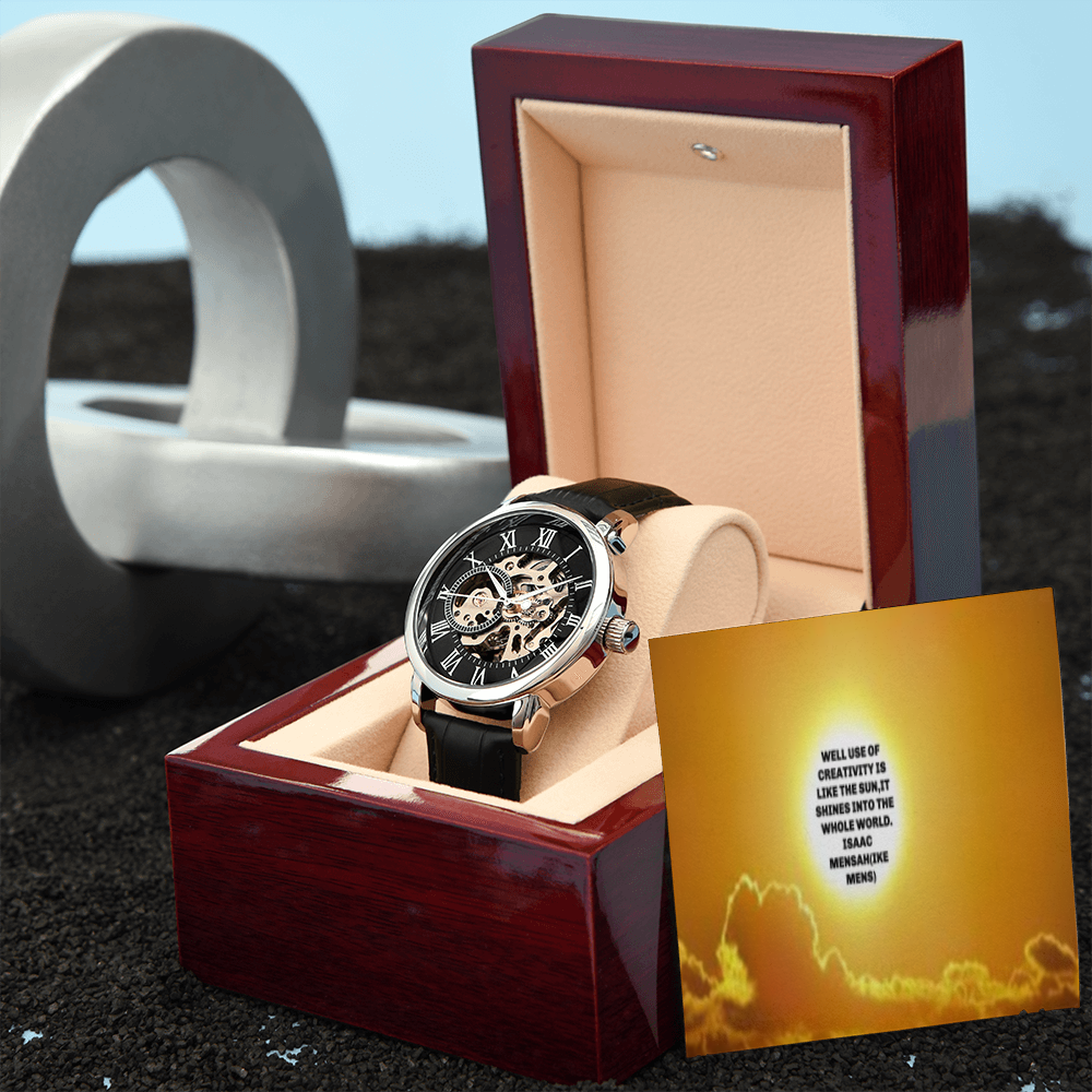 IKE MENS QUOTE OPENWORK MEN'S WATCH
