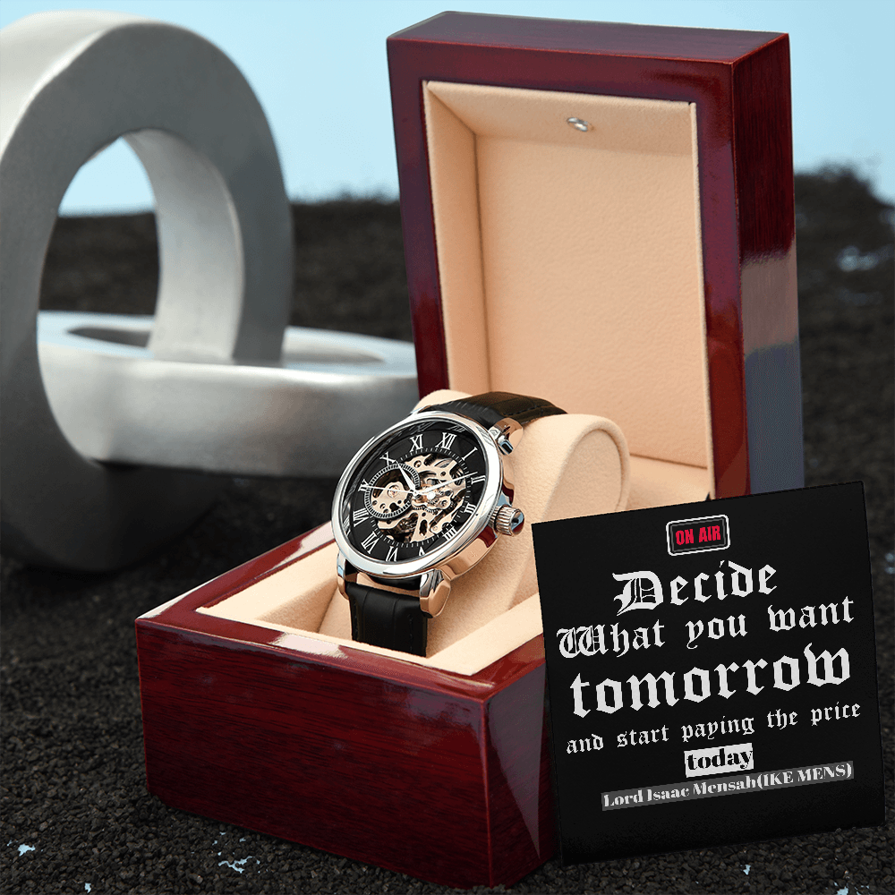 IKE MENS QUOTE OPENWORK WATCH