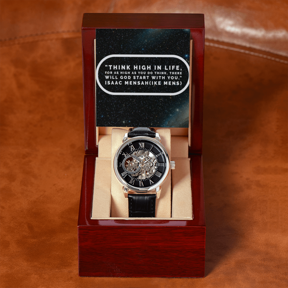IKE MENS QUOTE OPEN WORK MEN"S WATCH