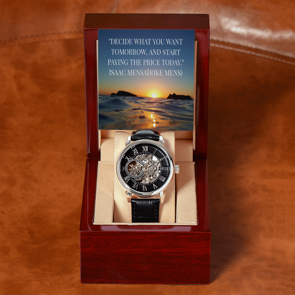 IKE MENS QUOTE OPENWORK MEN'S WATCH