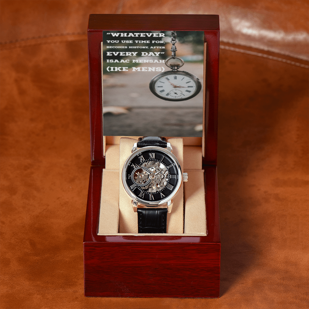 IKE MENS QUOTE OPENWORK MEN'S WATCH